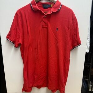 Ralph Lauren Men's Polo Shirt in Vibrant Red